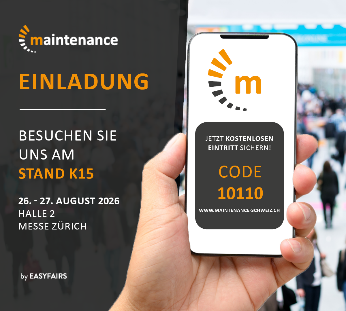 Le maintenance salon professionnel de maintenance et automation 26 - 27 août 2026